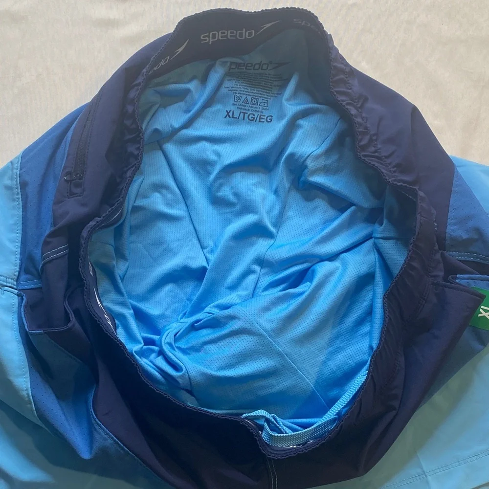 Speedo Men's Two-Tone Blue Board Shorts‎